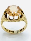 Imperial Topaz 15ct gold ring.