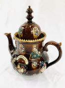 Large Measham "Bargeware" teapot.