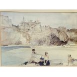 Set of five framed and glazed prints of ladies, and another print, by Sir William Russell Flint.