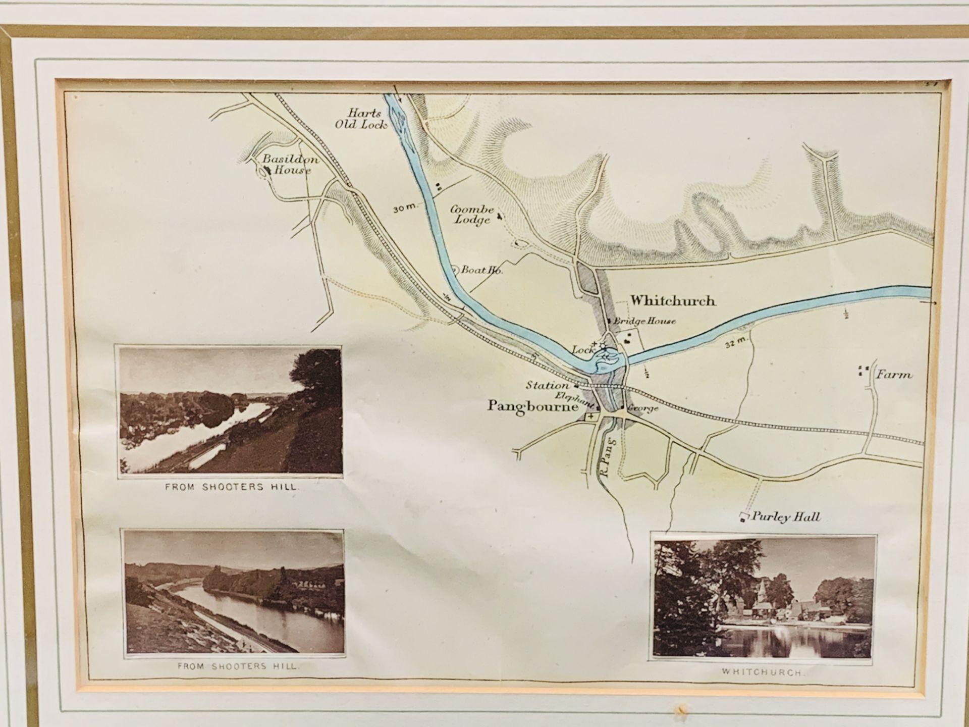 The River Thames from Reading to north of Moulsford: 4 framed and glazed prints - Image 3 of 4