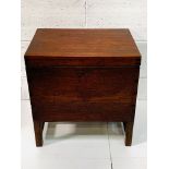 Victorian mahogany trunk / chest on legs.