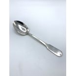 Large Continental silver plate serving spoon.