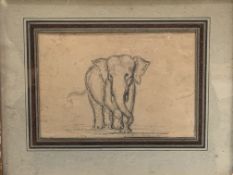 A set of four pencil drawings of animals by French Impressionist painter Armand Guillaumin (1841-192