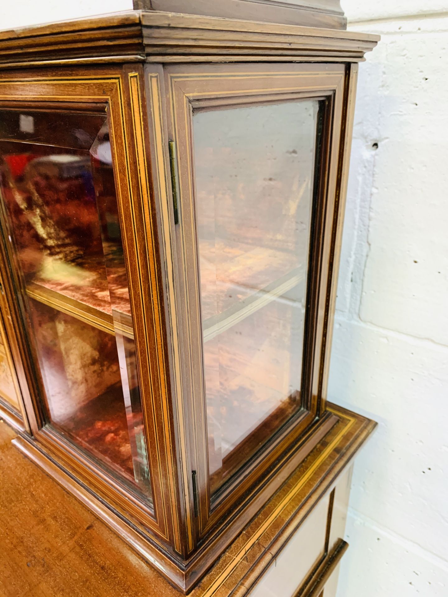 Edwardian mahogany secretaire. - Image 6 of 10