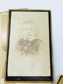 Set of over 40 Victorian studio portrait photographs