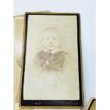 Set of over 40 Victorian studio portrait photographs