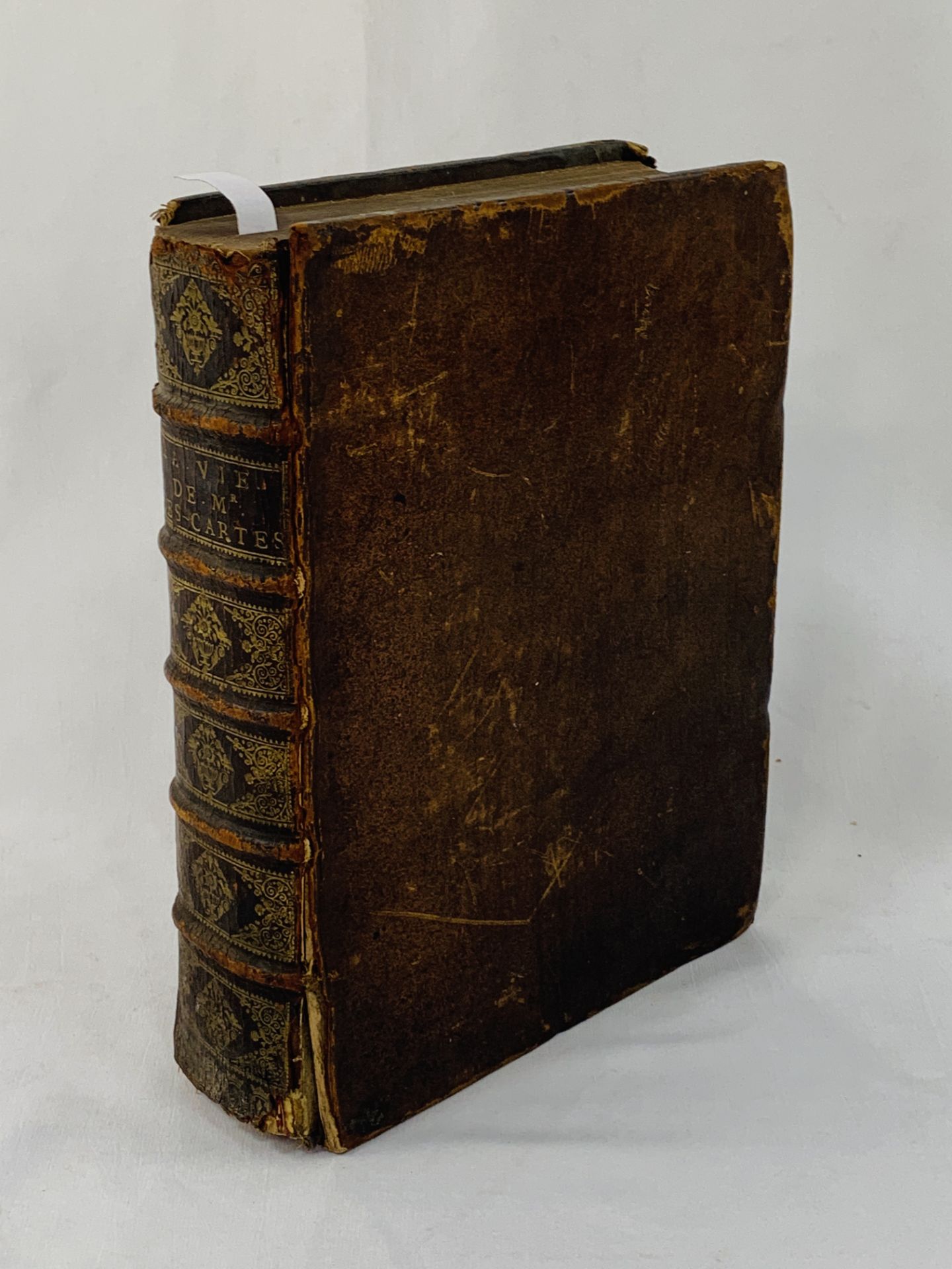 La Vie de Monsieur Rene Descartes, by ? Adrien Baillet, 2 volumes bound in 1, published Paris 1691