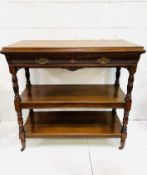 Victorian mahogany buffet table.