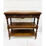 Victorian mahogany buffet table.