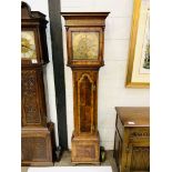 Walnut long case clock by Thomas Townson of Pennington, Cumbria, circa 1750.