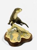 Border Fine Arts Otter figurine by E Waugh, 462/950, dated 1988.