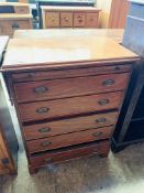 Mahogany chest of 5 drawers.