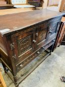 Oak carved sideboard.