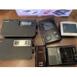Sony portable DAB radio x 2 and others.
