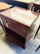 Mahogany bedside cabinet.