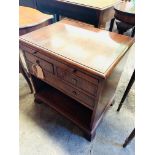 Mahogany bedside cabinet.