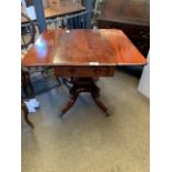 Mahogany drop leaf table