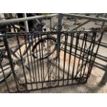 Pair wrought iron garden gates 132cm wide x 102cms high