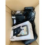 TomTom Go and a box of 8 Sat Navs. This item carries VAT.
