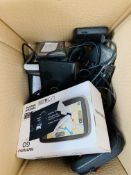 TomTom Go and a box of 8 Sat Navs. This item carries VAT.