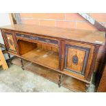 Mahogany sideboard.