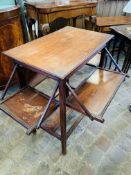 Mahogany side table.