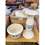 Box of assorted ceramic ware