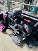 2 Graco; and 4 other assorted child's car seats. This item carries VAT.