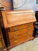 Mahogany oriental style bureau.