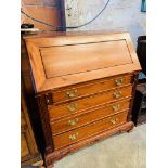 Mahogany oriental style bureau.