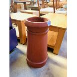 Ceramic chimney pot, 56 x 20cms.