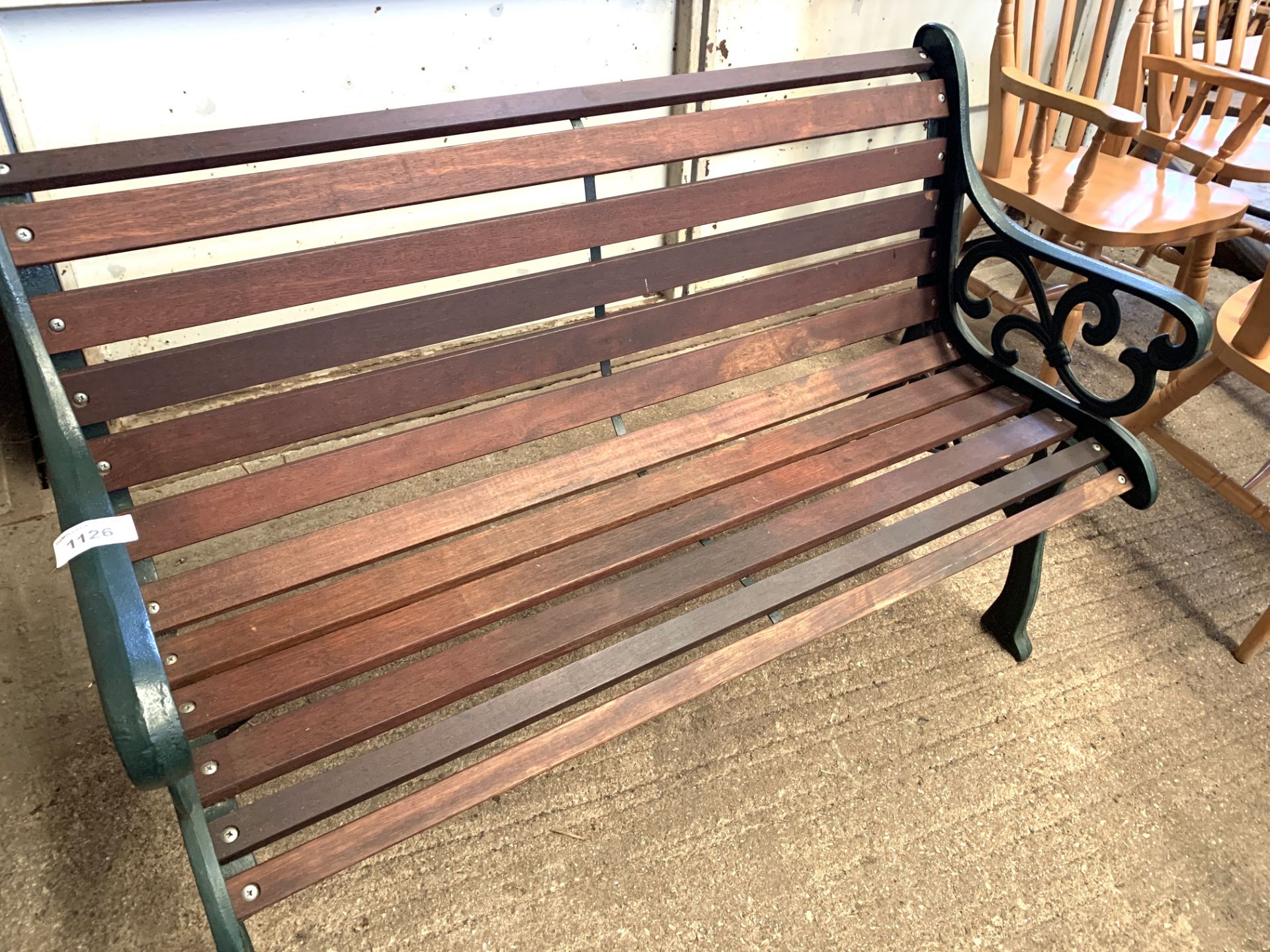 Garden bench.