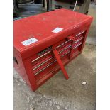 Stack On tool box and tools, 56 x 31 x 35.