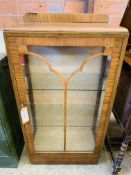 Mahogany display cabinet.