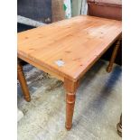 Pine kitchen table.