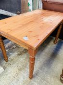 Pine kitchen table.