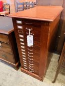 Mahogany Wellington document cabinet.