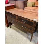 Mahogany chest of 2 over 1 drawers.