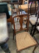 An Ercol-style chair and a bedroom chair.