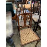 An Ercol-style chair and a bedroom chair.