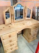 Pine dressing table.