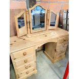 Pine dressing table.