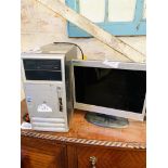 HP Compact DC5100 MT base unit and Acer monitor - CARRIES VAT.