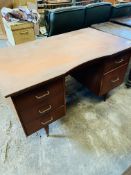 Mahogany desk.