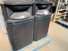 2 Peavey Hi Sys 4 speakers 8000 watts. This item carries VAT.