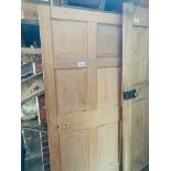 Oak and pine doors.