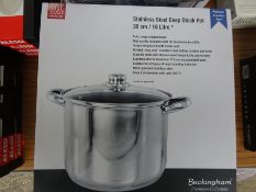 Stainless steel deep stock pot