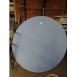 Folding circular table.