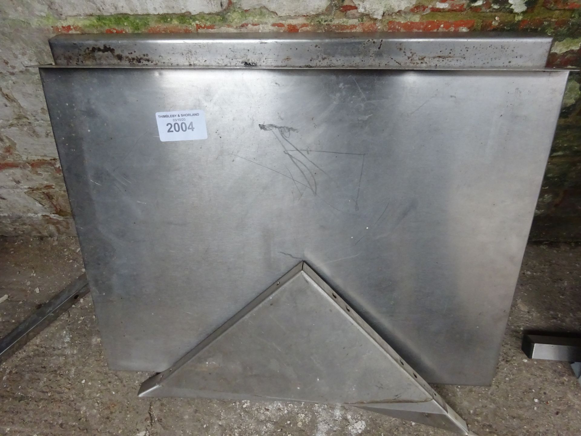 Stainless steel wall shelf & brackets 565cm x 50cm & 60cm x 50cm