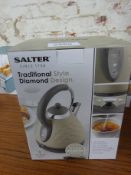 Salter diamond design kettle